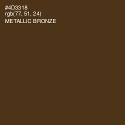 #4D3318 - Metallic Bronze Color Image